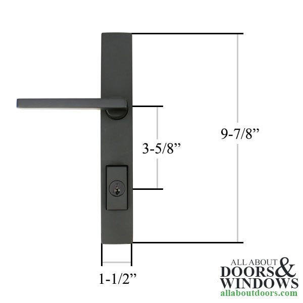 Pella Spiere Lock Trim Dimensions