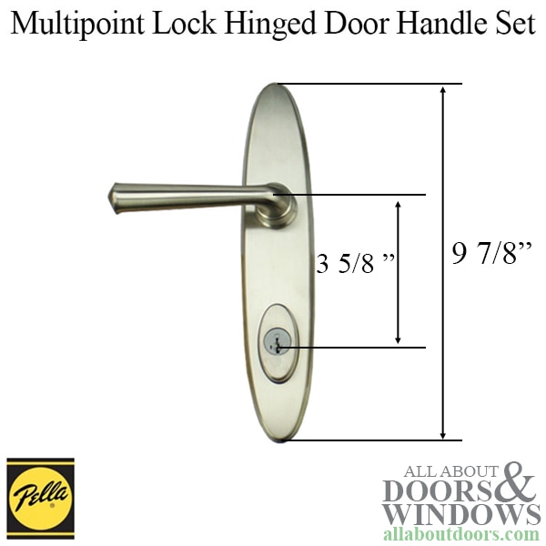 Pella Locus Active Hinged Door Handle Set For Multipoint Lock