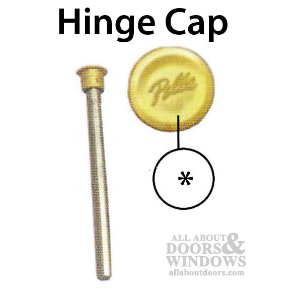 Pella Hinge Cap in Gold Finish