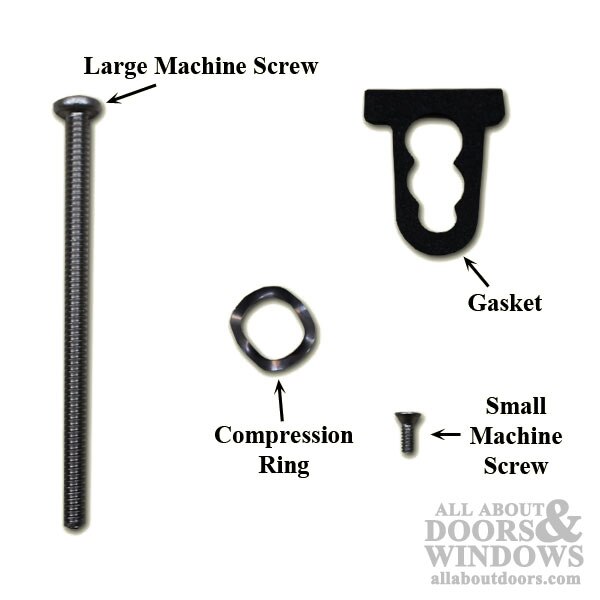 Sliding Door Handle Screw Package - 3-inch and 5/16-inch Machine Screws