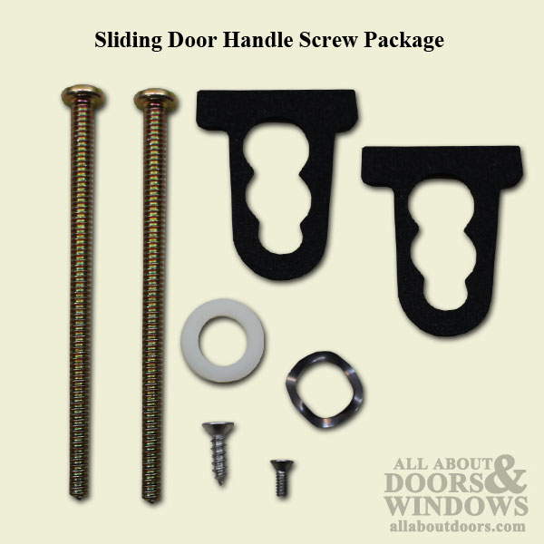 Sliding Door Handle Screw Package - 3-1/4-inch and 5/16-inch Machine Screws