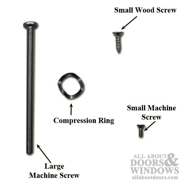 Detail of 3-inch Machine Screws for Sliding Door Handles