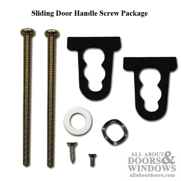 Sliding Door Handle Screw Package - 3-1/4-inch and 3/8-inch Machine Screws