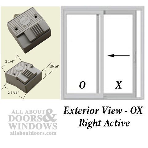 Security Foot Bolt Xo Lh Sliding Door Champagne
