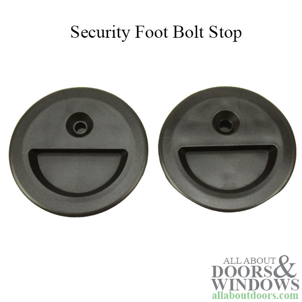 Pella Round Security Foot Bolt Stop, Old Style for Sliding Doors