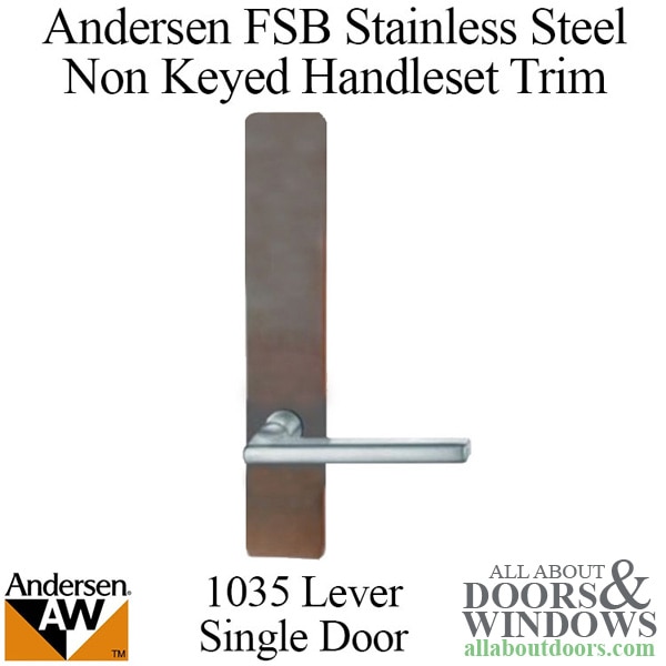 Andersen FSB 1035 non keyed complete trim set for single hinged door