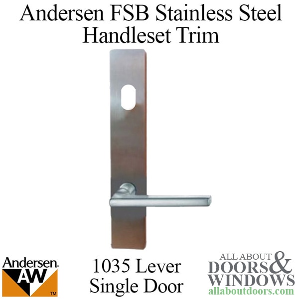 Andersen FSB 1035 complete keyed trim set for single hinged door