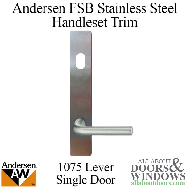 Andersen FSB 1075 complete keyed trim set for single door