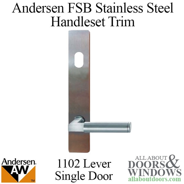 Andersen FSB 1102 complete trim set for single door with key hole