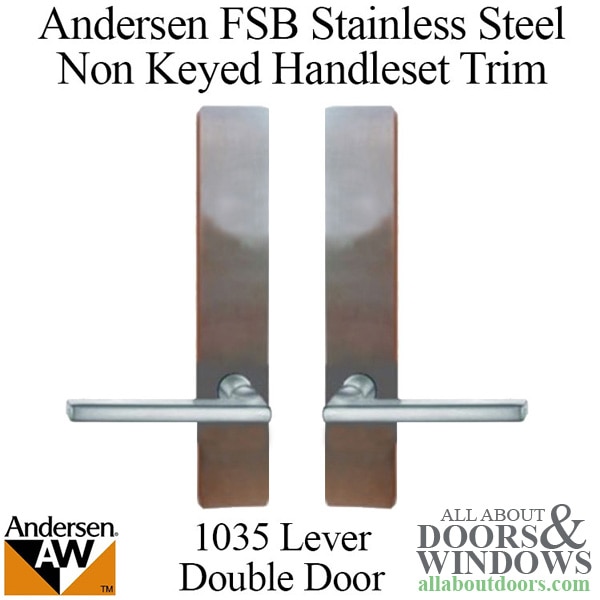 Andersen FSB 1035 non keyed complete trim set for hinged double door