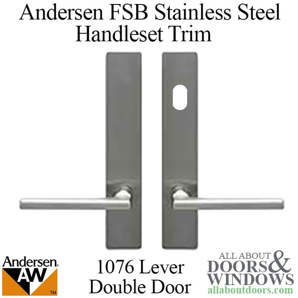 Andersen FSB 1076 complete keyed trim set for hinged double door