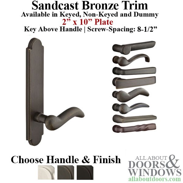 Multipoint Lock Handle Trim Set