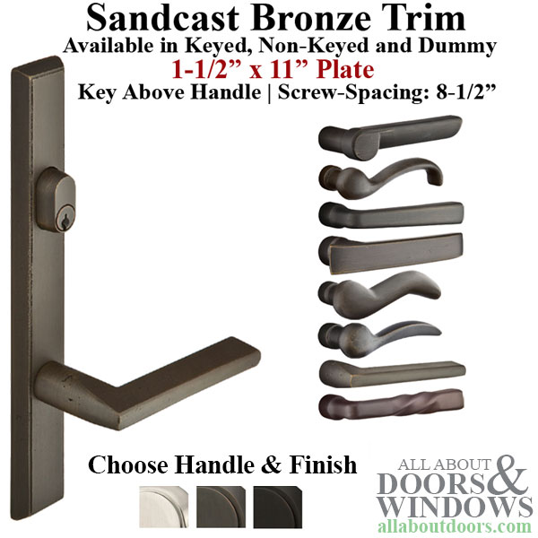 Multipoint Lock Handle Trim Set