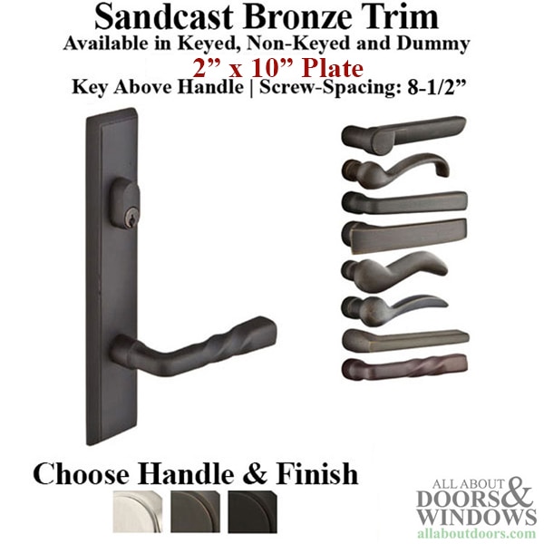 Multipoint Lock Handle Trim Set