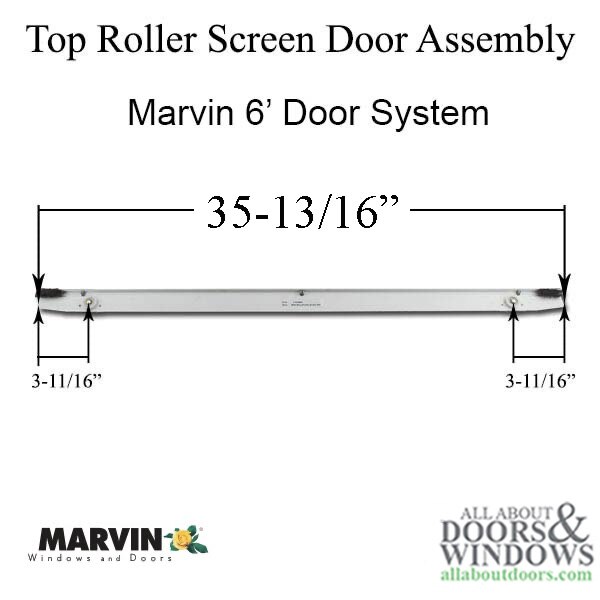Marvin Top Hung Screen Roller Assembly, 3513/16"
