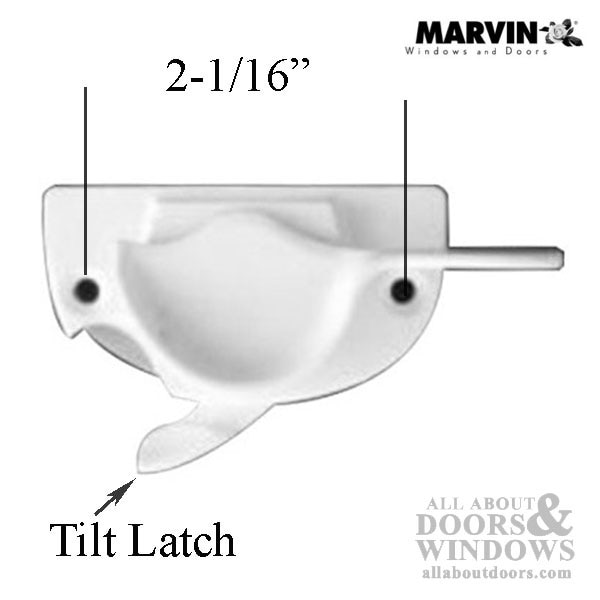 Marvin Sash Lock & Keeper Dimension
