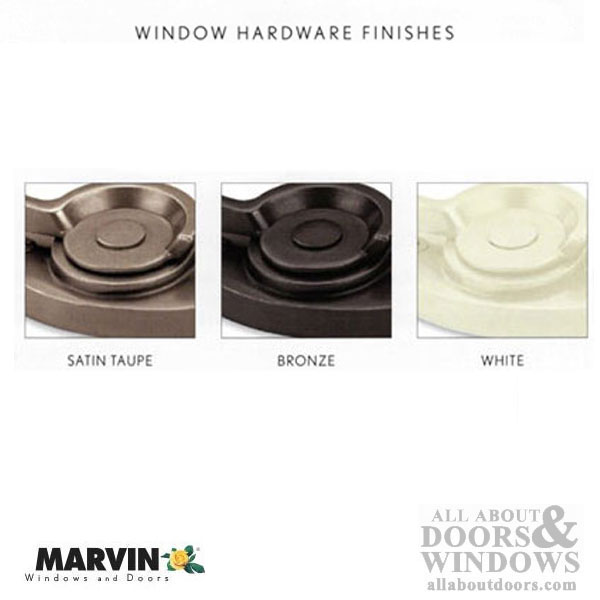 Marvin Sash Lock & Keeper Finishes
