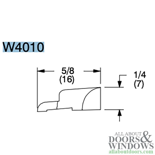 Marvin clad wood glazing bead molding