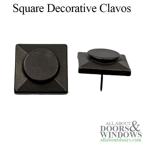 Stone River Bronze Square Decorative Clavos - Dark Bronze