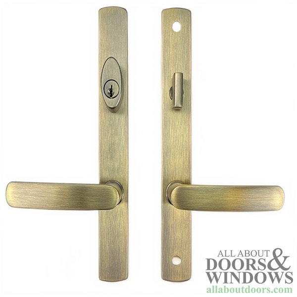 Truth Sentry Lock Contemporary Handle Set, Decorative Over Solid Brass