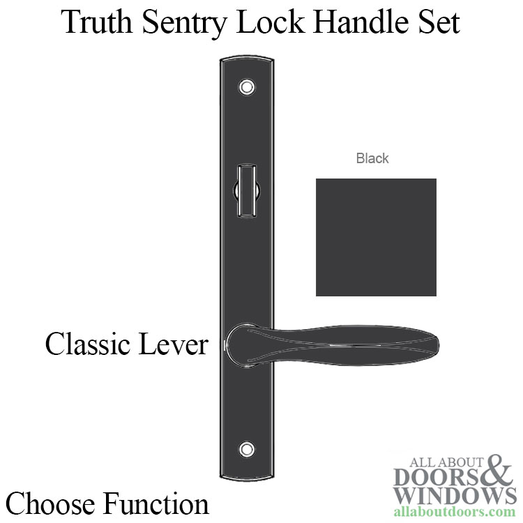 Truth Sentry Lock Classic Handle Set, Painted over Zinc