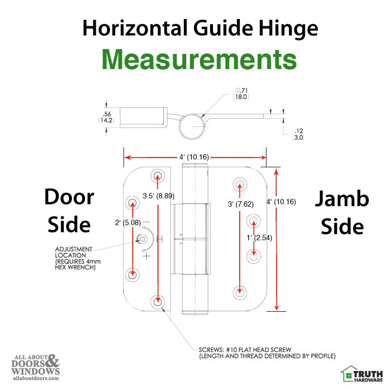 Adjustable Guide Hinge Dimensions