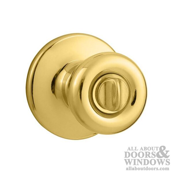 Kwikset 979CV-3S Cove Interior Double Cylinder Montara Handleset Trim Smart Key Bright Brass Finish