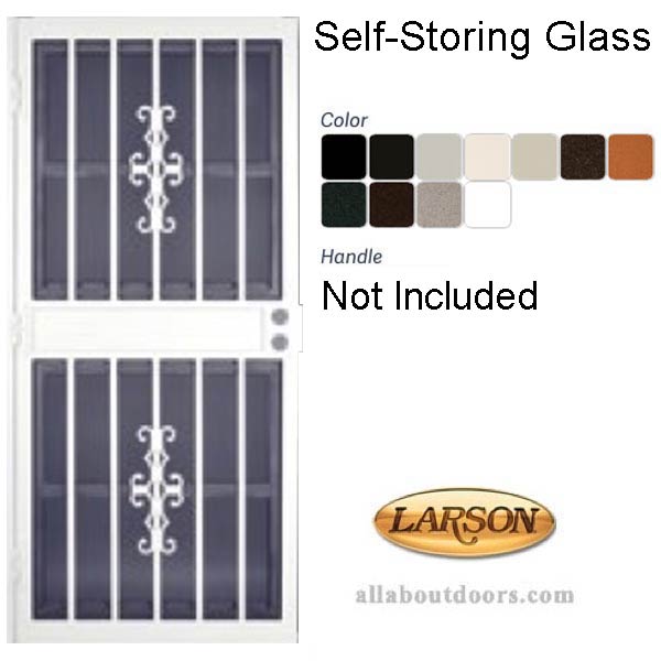 Security Door Larson Somerset Steel Frame Self Storing