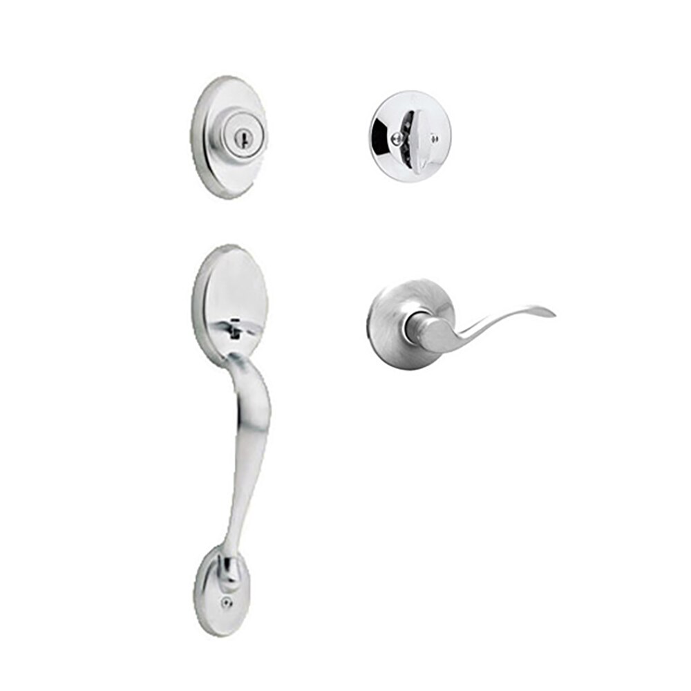 Kwikset Chelsea / Saxton Single Door Handleset, Left Polished Chrome
