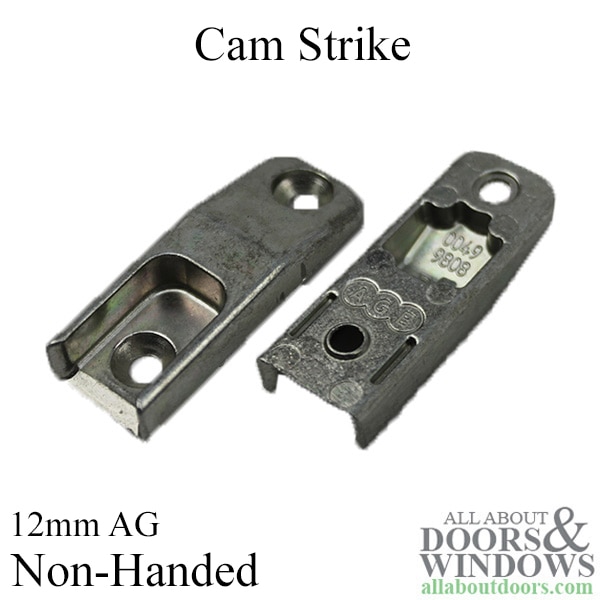 Non-handed cam strike keep with 12mm air gap and 9mm axis