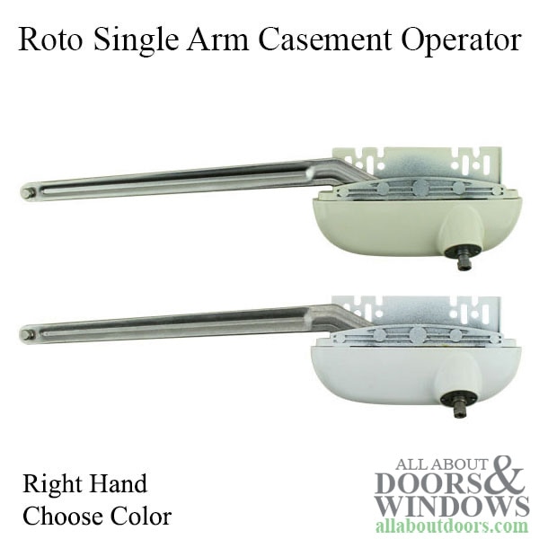 Roto right hand Casement Operator with 10 inch straight arm