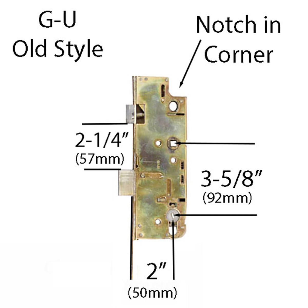 Lock Set Gu G-U Active Lock Case 50mm Backset - Superior Door Multipoint Lock