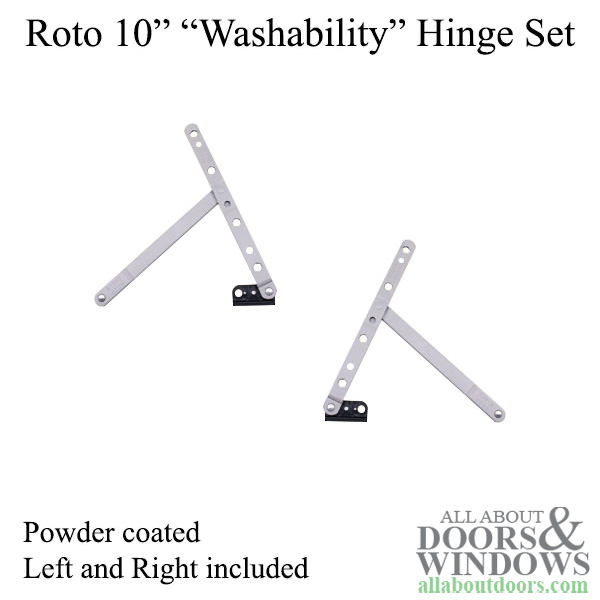 Roto 10 inch Left and Right Washability Hinge Set HG05 Series