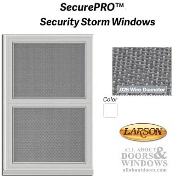Larson Security Storm Window Wire Mesh Custom Sized