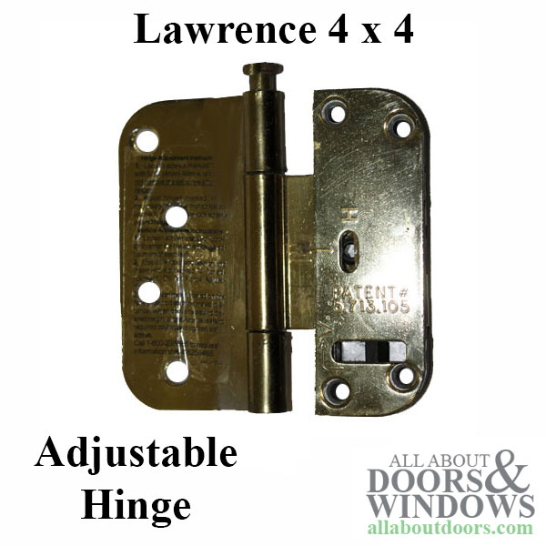 Lawrence 4 X Adjustable Hinge Door, Lawrence Brothers Sliding Door Hardware