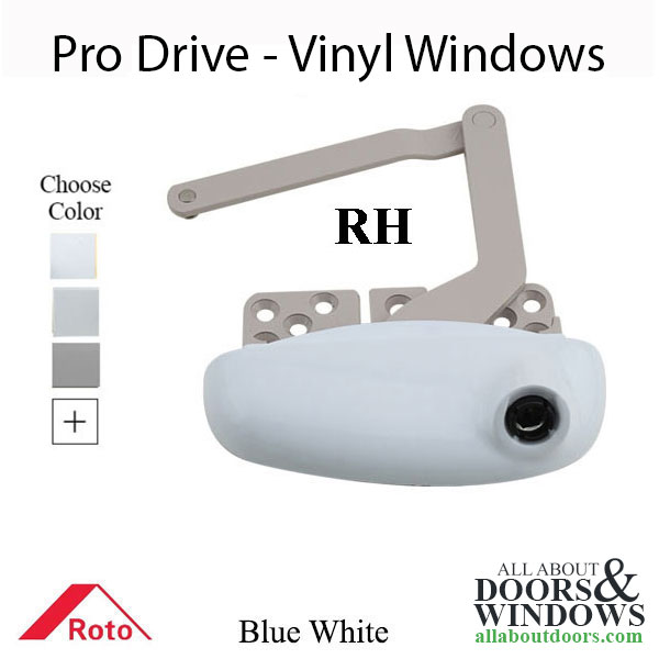 Roto right hand split arm operator Pro Drive for vinyl casement windows