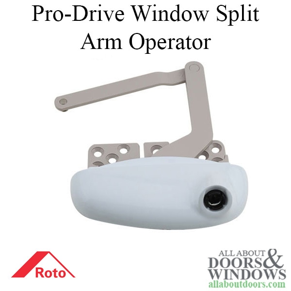 Roto Pro-Drive left hand split arm casement window operator