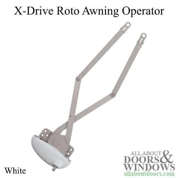 Roto X-Drive Awning operator for vinyl windows thin base