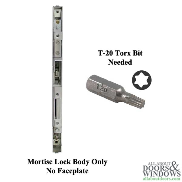 P1000 Active Gearbox, 45/92 Mortise Lock CAse Body, Euro Version No Face Plate