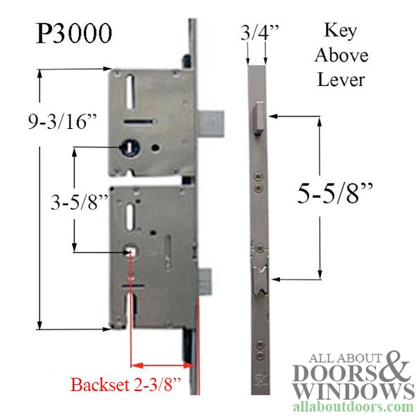 P3000 Replacement Deadbolt Gearbox / Lock Case 60/92