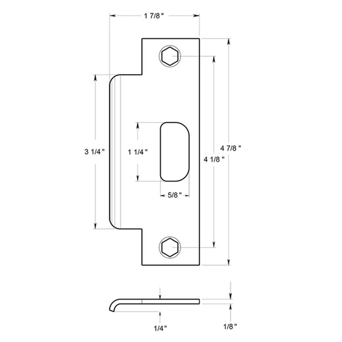 Spring Plate Lock Strike Plate
