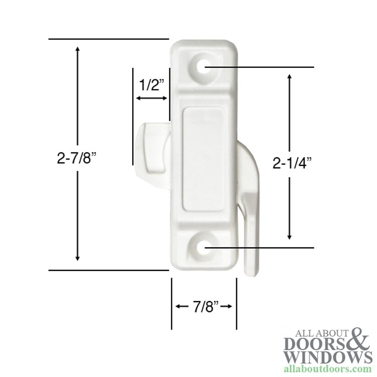Composite Sweep Latch Dimensions