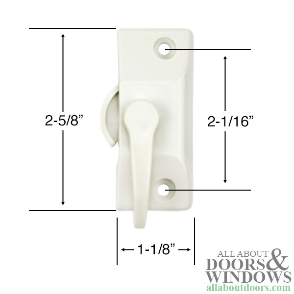 Composite Sweep Latch Dimensions