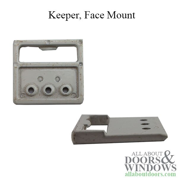 Face Mount/Keeper Dimensions