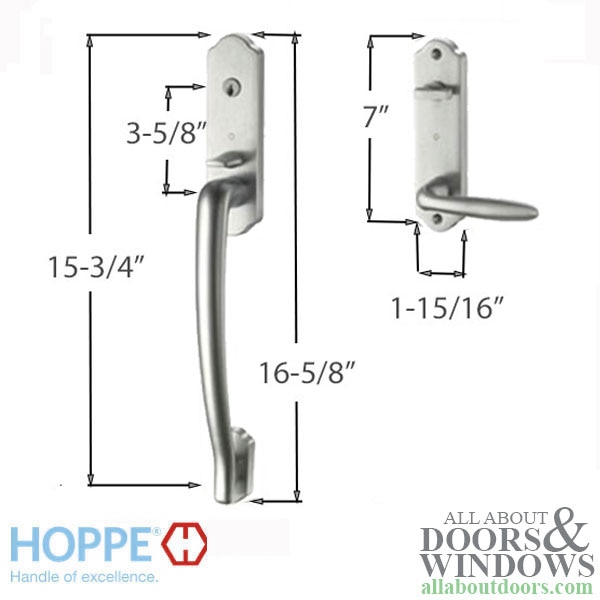 Hoppe Verona HLS2000 Traditional Entrance Handle Set