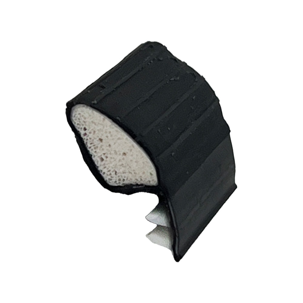 Weatherstrip Kerf Back Q-Lon .320 Inch Reach – Black