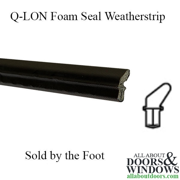 Q-Lon Foam Seal Weatherstrip, Sold by the Foot